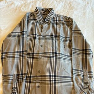 Plaid (Blue and Grey) Eddie Bauer winter shirt